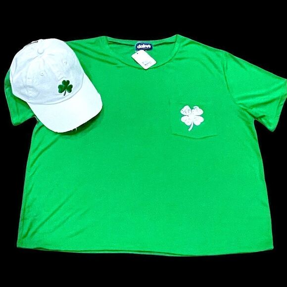 Claire’s Lucky T-Shirt & Baseball Cap Bundle - Picture 2 of 10